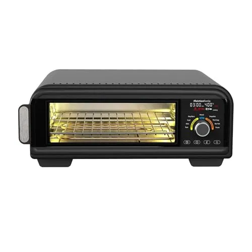 Melchioni Family | Pizzaofen und Luftfritteuse FRY 18 l, elektrischer Multifunktionsofen bei 400 °C für knusprige Pizza