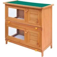 Kaninchenstall Kleintierhaus Hasenstall von vidaXL