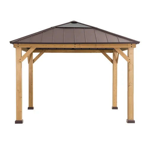 Sunjoy Zedernholz Gazebo PIRIN 3x3m