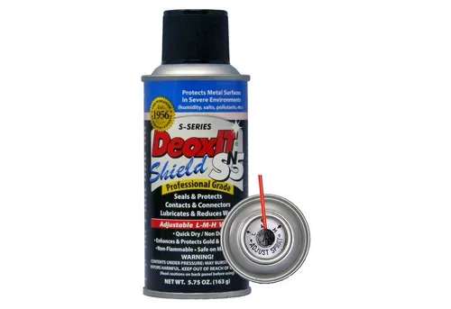 Caig DeoxIT SN5S-6N Schutz-Spray für Metall und Elektronik, 163 g - Hochwirksames Schutz-Spray für Metalloberflächen und elektronische Bauteile. Schützt vor Korrosion, verbessert die Leitfähigkeit und reduziert Verschleiß. Ideal für empfindliche Anschlüsse in rauen Umgebungen.