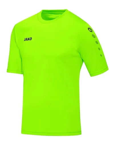 JAKO Unisex Kinder Team (Kurzarm) Fußballtrikot, Neongrün, 104 EU