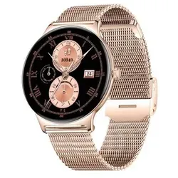 Multifunktionale Smartwatch mit Bluetooth-Anruf – 1,38-Zoll-TFT-Bildschirm in Gold