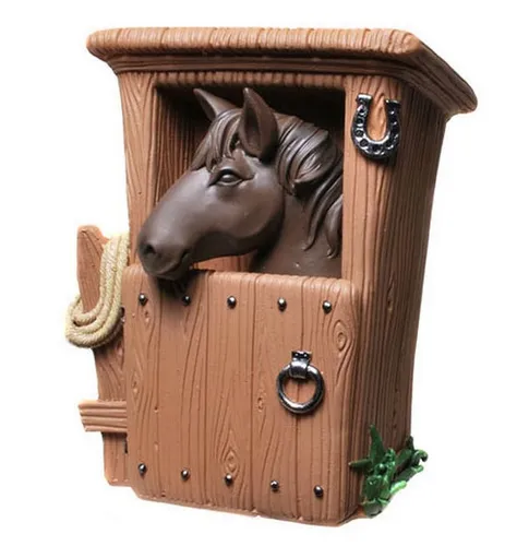 Udo Schmidt Bremen...das Original Spardose Spardose Pferd im Stall 14 cm Sparschwein Sparkasse Horse Braun