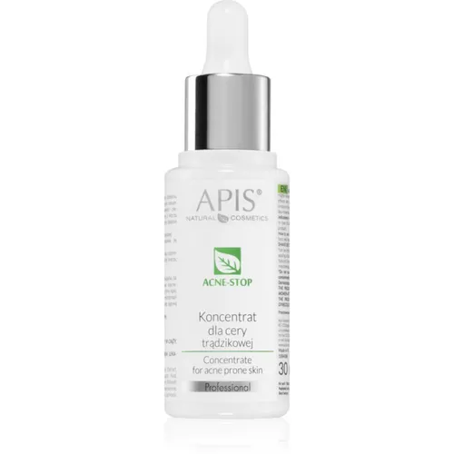 Apis Natural Cosmetics Acne-Stop Professional Konzentrat für fettige Haut mit Neigung zu Akne 30 ml