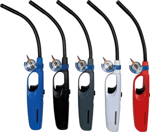 CFH 52448 - Gasanzünder maxi flexibel turbo mit Piezozündung - Gasanzünder für schwer erreichbare Stellen mit flexiblem Metallschaft und regulierbarer Flammenhöhe, ideal für Kerzen, Grills und Öfen. Nachfüllbar und sicher durch Kindersicherung.