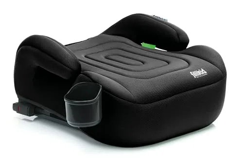 Fillikid Kinder Sitzerhöhung mit Isofix i-size Exklusiv | Auto Kinder Sitzerhöhung mit verlängerbarer Isofix | Kinder Sitzerhöhung Auto (126-150cm) | inkl. Flaschenhalter