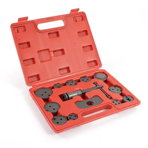 XPOtool 13-teiliges Bremskolbenrücksteller Set 320 x 60 x 245 mm, Bremskolbenrücksetzer Werkzeug, Bremskolben zurückstellen zum Bremsbelag Wechsel