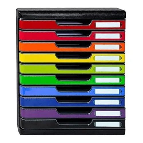 Exacompta Schubladenbox 302798D, Modulo, A4, 10 Fächer von Exacompta