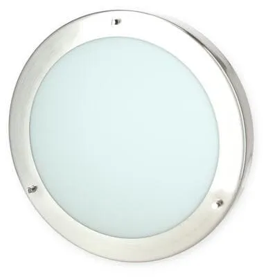 TRIO Leuchten Bad-Deckenleuchte IP44, modern und feuchtraumgeeignet - Moderne Bad-Deckenlampe in Bullaugenoptik, ideal für Feuchträume mit IP44-Schutz. Zeitloses Design aus Metall und Opal-Glas, für E27-Lampen bis 60 Watt.