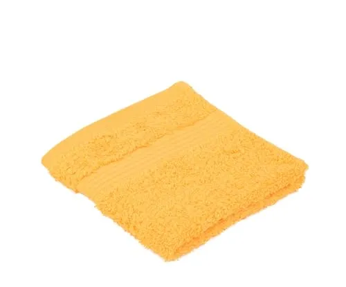liebling Seiftuch, 100% hochwertige Baumwolle, Serie Miami, 30 x 30 cm, waschbar & trocknergeeignet, Farbe: gelb