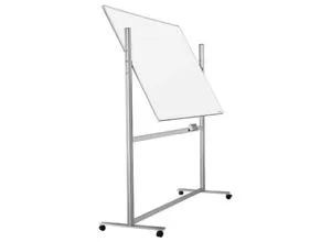 Magnetoplan ferroscript-Schreibtafel mobil, doppelseitig, drehbar - Whiteboard & Magnettafel, ideal für flexibel einsetzbare Kommunikation in Büro, Schule und Konferenzraum. Ausgezeichnet mit dem German Design Award 2016, inklusive 25 Jahre Garantie auf kratzfeste Oberflächen.