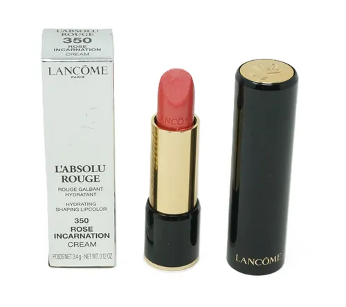 Lancome L'Absolu Rouge Lippenstift 350 Rose Incarnation Cream 3,4g - Eleganter Lippenstift in zarter Rosé-Nuance für ein geschmeidiges Finish. Ideal für jeden Anlass und sorgt für strahlende Lippen. Perfekt für die Lippenpflege.