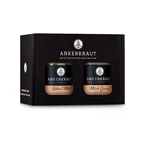 Ankerkraut Box Frühstücksleckerei, mit Rührei und Mett Gewürz im Korkenglas