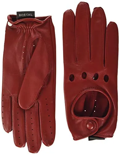 Roeckl Damen Young Driver Handschuhe - Sportiv & Elegant in Classic Red - Hochwertige Autofahrer Handschuhe aus feinstem Haarschaf Nappaleder, bieten perfekten Grip und Stil für jede Fahrt.