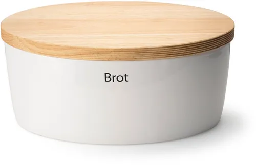Continenta Brotkasten aus Keramik in weiß von Continenta