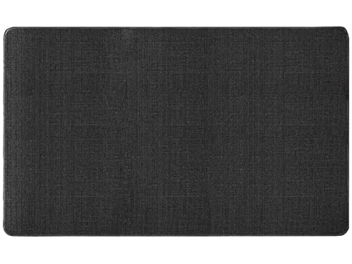 Sisalteppich SISALLUX - Schwarz - 200x300cm - Teppich aus 100% Sisal, ideal für Allergiker und mit rutschhemmendem Latexrücken für sicheren Halt. Bringt natürliche Eleganz und Komfort in Wohnzimmer, Flur & Co.