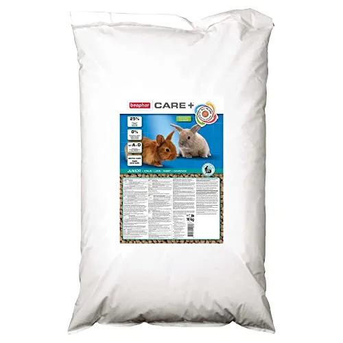 beaphar Care+ Kaninchen Junior - 10 kg - Hochwertiges Futter für junge Kaninchen, speziell entwickelt für eine ausgewogene Ernährung und optimale Entwicklung. Ideal für eine gesunde und aktive Lebensweise.