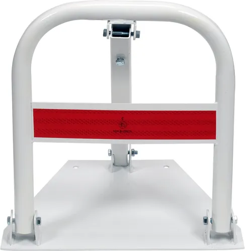Parkplatzsperre 46cm aus Stahl für Vorhängeschloss - Robuste Parkplatzsperre aus Stahl, ideal für den sicheren Schutz von Parkplätzen. Mit einem Gewicht von 4,5 kg sorgt sie für Stabilität und Langlebigkeit.