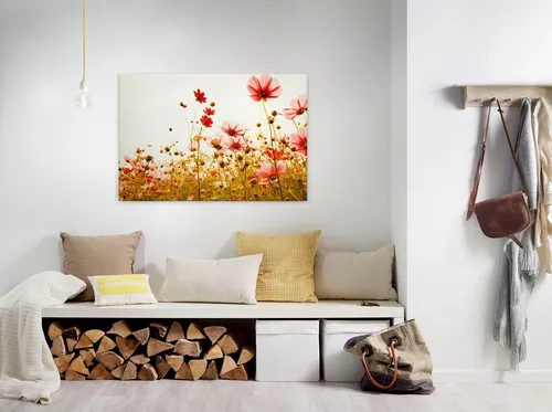Poster & Bildende Kunst Rot von Livingwalls