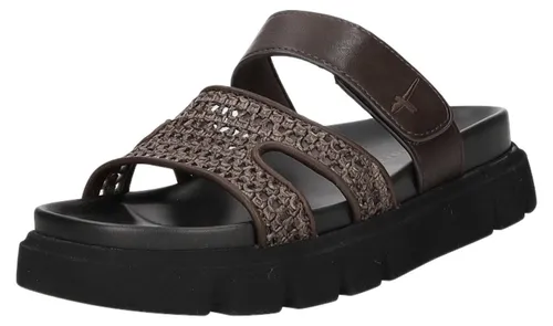 Tamaris Keilpantolette 1-27422-46 mit Absatz - Stylische Wedge Mules von Tamaris mit veganem Materialmix. Der bequeme Keilabsatz und der praktische Klettverschluss sorgen für perfekten Halt und eleganten Komfort – ideal für jeden Tag.