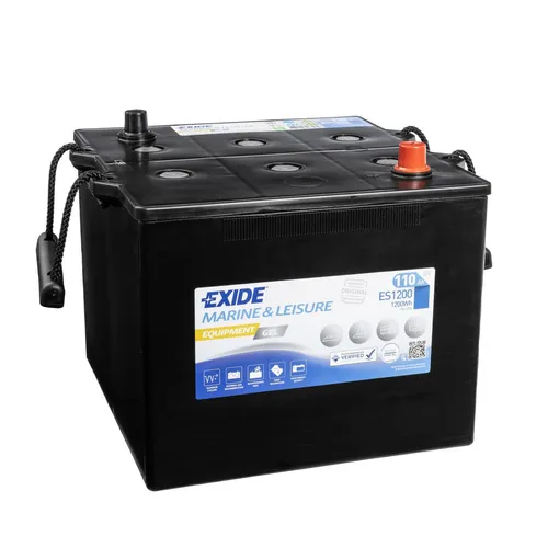 Exide Equipment 110Ah Gel ES1200 G110 12V Batterie - Autobatterie mit GEL-Technologie, wartungsfrei und ideal für PKW, bietet hohe Kaltstartleistung von 760A für zuverlässigen Start.