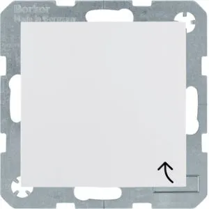 Berker 47248989 Schutzkontakt-Steckdose mit Klappdeckel und erhöhtem Berührungsschutz, S.1 IP44, polarweiß glänzend