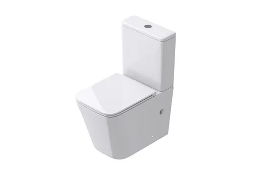 doporro Tiefspül-WC Stand-WC Design Toilette - WC-Becken mit SoftClose-Funktion, wassersparend und spülrandlos – ideal für modernes Badezimmerdesign!