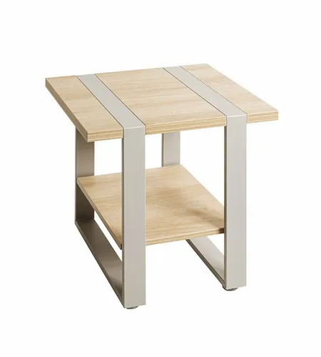 freiraum Beistelltisch 47777, in eiche / grau - 45x45x45cm (BxHxT)