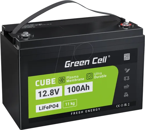 GC LFP12 100AH - Hochleistungs Lithium-Akku - LiFePO4-Akku 12.8V 100Ah für Wohnmobile und Solaranlagen, bietet außergewöhnliche Haltbarkeit, hohe Effizienz und ein leichtes Design – ideal für nachhaltige Energieversorgung.