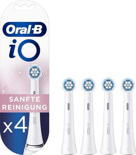 Oral-B iO Sanfte Reinigung Aufsteckbürsten, 4 Stück