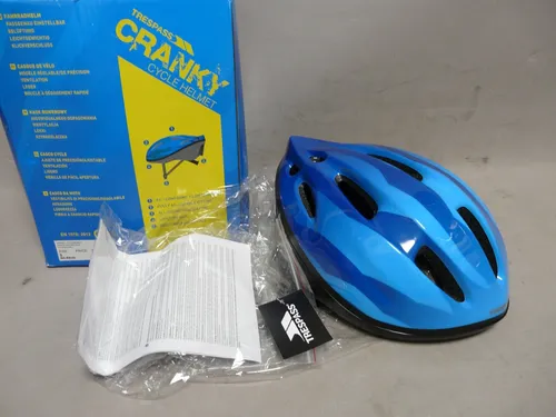 Trespass Cranky, Dark Blue, S-44/48cm, Fahrradhelm Kinderhelm Helm für Kinder