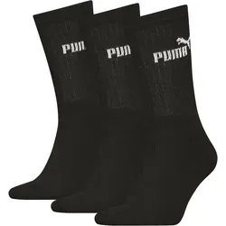 Freizeitsocken PUMA, Herren, Gr. 43-46, schwarz, Obermaterial: 80% Baumwolle, 16% Polyester, 3% Polyamid, 1% Elasthan, unifarben, elastisch, Socken, Atmungsaktiv, feuchtigkeitsregulierend, Stretchanteil, Topseller