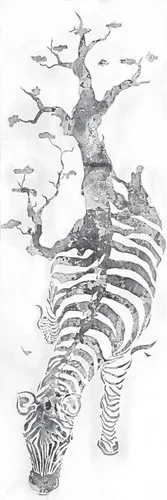 Kayoom Wandbild, Zebras - Kalahari - Kunstdrucke mit einem einzigartigen Zebra-Motiv, das stilvolle Akzente setzt und sich mühelos in jedes Raumkonzept integriert.