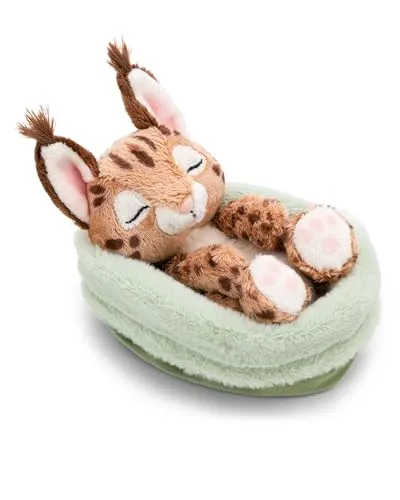 NICI Kuscheltier Karakal 12cm schlafend im Körbchen von NICI