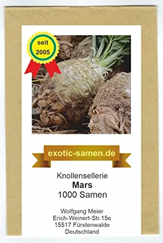 Knollensellerie – Mars – dicke, fleischige Knollen – 1000 Samen