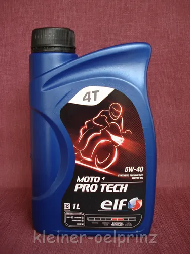 ltr. ELF MOTO 4 PRO TECH 5W-40 synthetisches Motorradöl / Motoröl 1