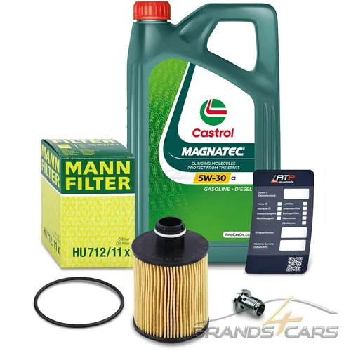 MANN-FILTER ÖLFILTER+5L MAGNATEC 5W-30 C2 +SCHRAUBE+DICHTUNG 31943006