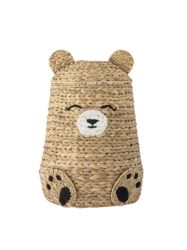 Timone Basket w/Lid in braun von Bloomingville Mini