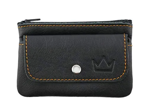 Lederprinz® Schlüsseltasche Leder mit praktischem Münzbeutel, 3 Jahre erweiterte Garantie, Handarbeit