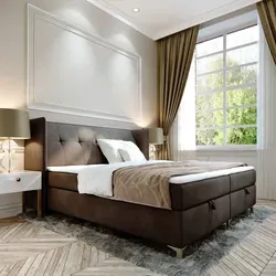 Boxspringbett Doppelbett LIND - 180x200cm Bett mit Bonellmatratze, mit Bettkasten für Bettwäsche und Topper. EIN Bett mit einem klassischen, kont...