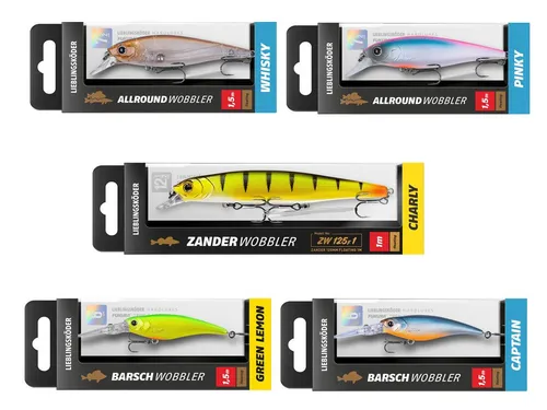 Lieblingskorb Kunstköder Wobbler-Set – 5er Allround Wobbler Set für Raubfischangeln - Entdecke das Lieblingsköder 5er Wobbler-Set, perfekt für Raubfische! Mit optimal abgestimmten Farben für verschiedene Gewässer und einem effektiven Lauf bist du bestens gerüstet für erfolgreiche Angeltage.