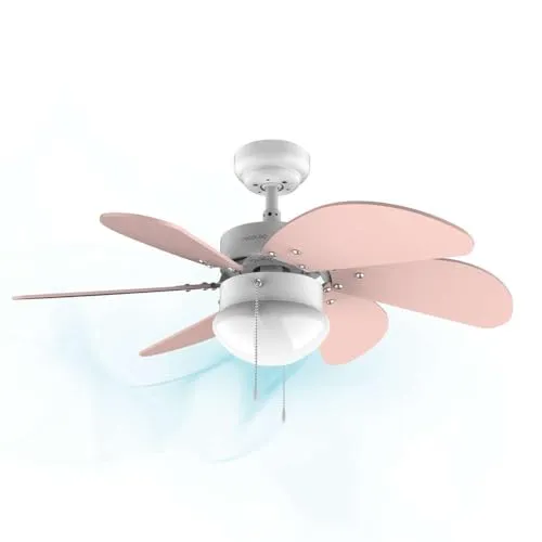 Cecotec Deckenventilator EnergySilence 3600 Vision Nude - Effizienter Deckenventilator mit 50 W und elegantem Design, inklusive Lampe; bietet 3 Geschwindigkeiten und umkehrbare Klingen für ganzjährigen Komfort.