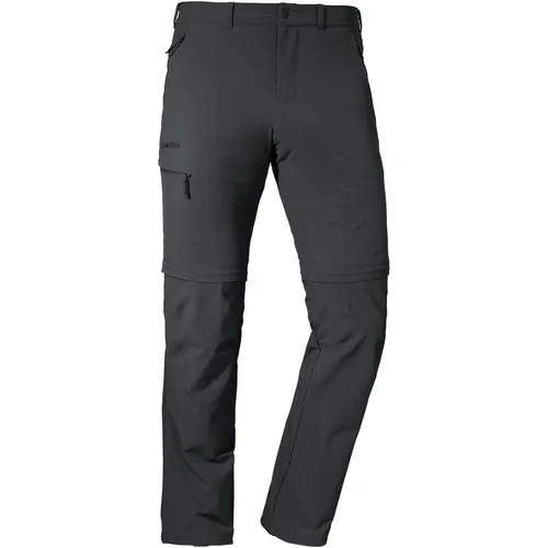 Schöffel Pants Koper1 Zip Off asphalt (9830) 60 - Herren Outdoor- und Wanderhosen mit S.Café Ice-Cafe Technologie für kühlenden Effekt und hohen Tragekomfort. Abzippbare Hosenbeine für flexible Umwandlung in Bermuda.