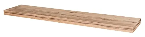 levandeo Wandboard Bobby Kernbuche Dekor 100cm Deutsche Herstellung Schablone und Schrauben Wandregal Regal Wandbord