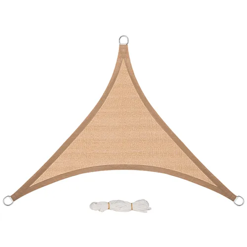 WOLTU Sonnensegel Sonnenschutz Windschutz UV Schutz HDPE Wetterbeständig Sand