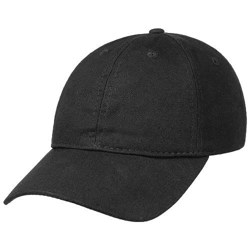 Lipodo Waxed Cotton Cap Unisex Basecap Wasserabweisend für alle Jahreszeiten schwarz One Size