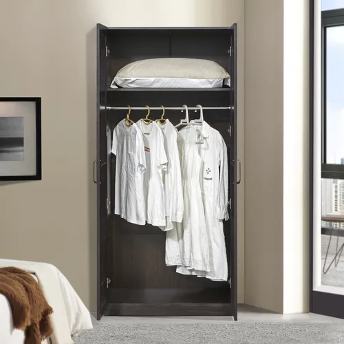 [en.casa] Kleiderschrank Finning 2-türig