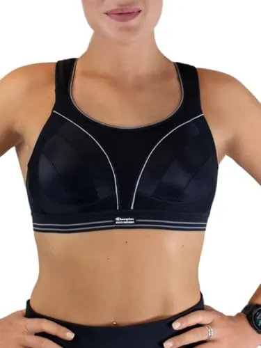 Shock Absorber Ultimate Run Bra - Sport-BH für Frauen, Schwarz, Größe 85B - Funktionsunterwäsche für Damen, bietet optimalen Halt und Komfort bei hochintensivem Sport.