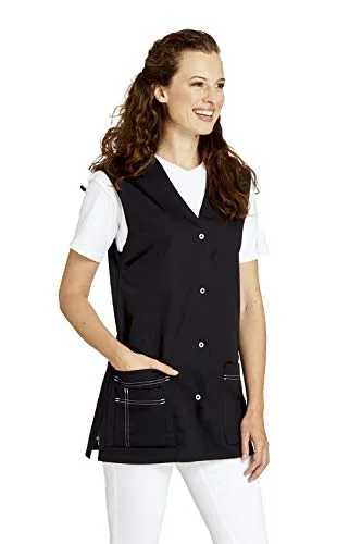 Latzschürze kurz (75 cm) viele Farben (Schwarz) Länge 75cm,Schwarz