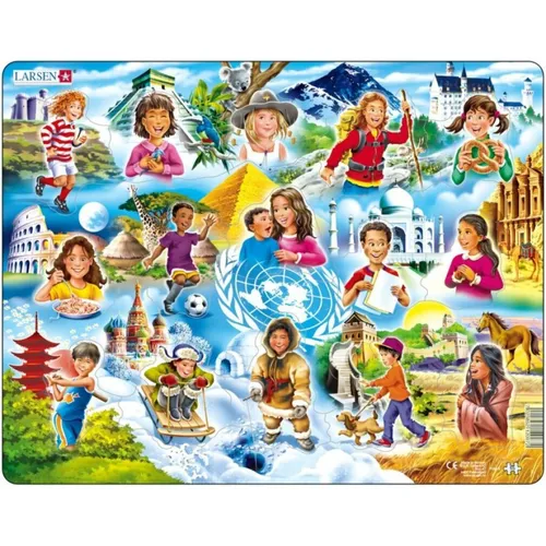 LARSEN Puzzle Kinder der Welt 15 Teile